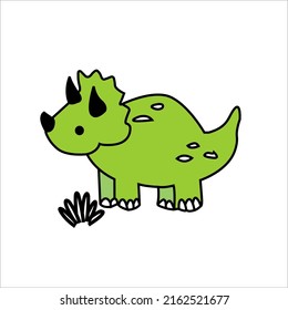 ilustración vector gráfico lindo dinosaurio animación para niños