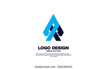 Illustration of graphic Vector design elements for your business corporate company logo, abstract colorful. Modern logotipe, business company corporate design template.