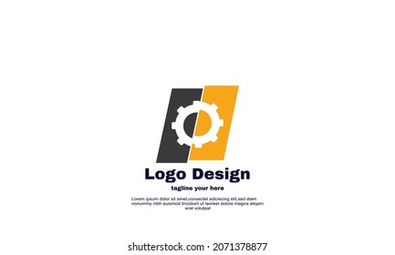 Illustration of graphic Vector design elements for your business corporate company logo, abstract colorful. Modern logotipe, business company corporate design template.