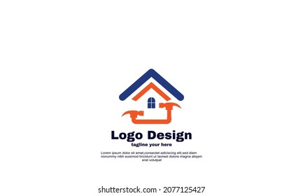 Illustration of graphic Vector design elements for your business corporate company logo, abstract colorful. Modern logotipe, business company corporate design template.