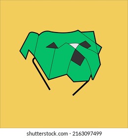 Illustration graphic vector dog face shape