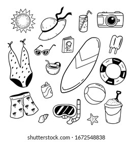 illustration graphic vector doodle beach 