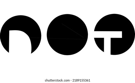 Ilustración del logotipo de puntos vectoriales gráficos. Bueno para alguna marca