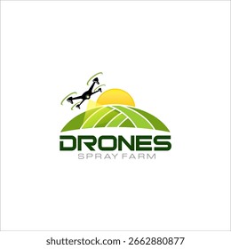 Illustration graphic vector of a drone spray technology logo design template