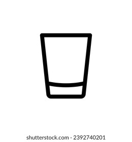 illustration graphic vector is empty single shot espresso. Perfect for icon, banner, flyer or social media design.