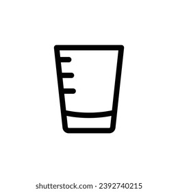 illustration graphic vector is empty single shot espresso. Perfect for icon, banner, flyer or social media design.