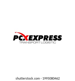 Ilustración vector gráfico de la logística Express y la plantilla de diseño del logotipo de la empresa de entrega