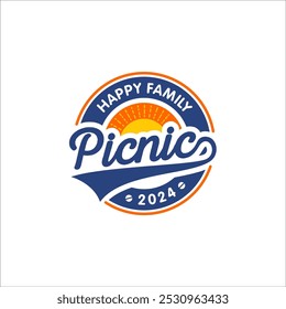 Ilustração vetor gráfico da família modelo de projeto de tempo de piquenique