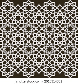 Illustration Graphic of Vector flat arabic pattern background