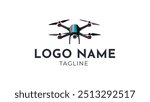 Illustration graphic vector future of drone technology logo design template. Unique drone logo design inspiration