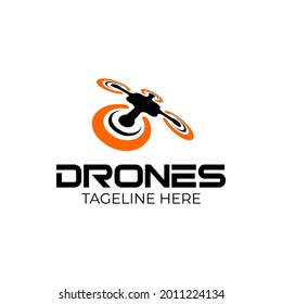 Illustration graphic vector future of drone technology logo design template