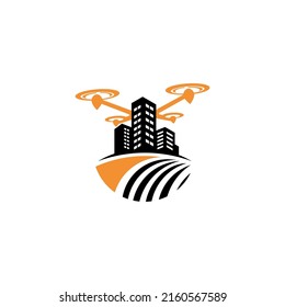 Illustration graphic vector future of drone technology logo design template
