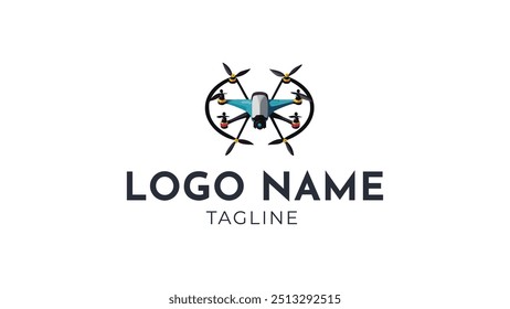 Illustration graphic vector future of drone technology logo design template. Unique drone logo design inspiration
