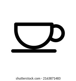 illustration graphic vector is glass cup of tea or coffee in cafe or home. Perfect for icon, banner, flyer or social media design.