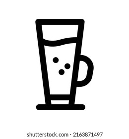 illustration graphic vector is glass cup of tea or coffee in cafe or home. Perfect for icon, banner, flyer or social media design.