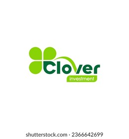 Illustration graphic vector of green clover or shamrock four leaf logo design template