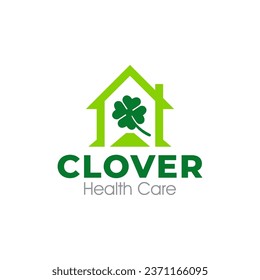 Illustration graphic vector of green clover or shamrock four-leaf logo design template