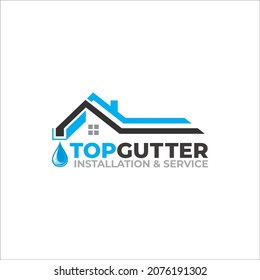 Illustration graphic vector of gutter installation and repair service logo design template