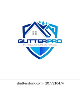 Illustration graphic vector of gutter installation and repair service logo design template