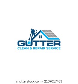 Illustration graphic vector of gutter installation and repair service logo design template