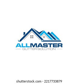 Illustration graphic vector of gutter installation and repair service logo design template