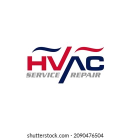 Illustration graphic vector of heating and cooling repair service Logo design template