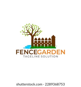 Illustration graphic vector of home fence solutions logo design template