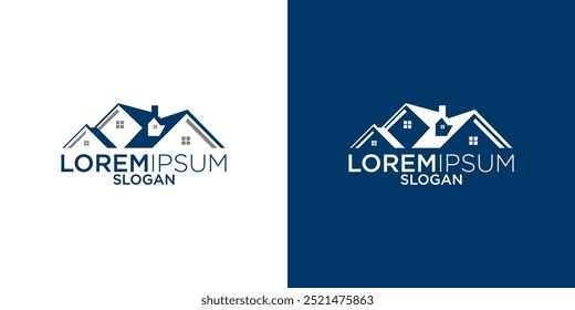 Ilustração vetor gráfico do projeto do logotipo da construção da casa