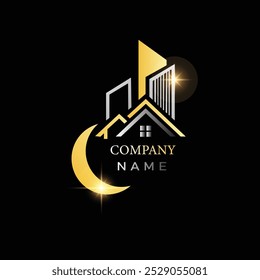 Ilustração vetor gráfico do projeto do logotipo da construção da casa