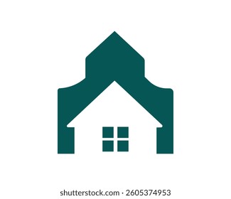 Illustration graphic vector of house building  Symbol Geometric Linear Real estate logo design, home logo design.