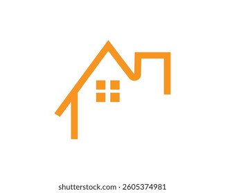 Illustration graphic vector of house building  Symbol Geometric Linear Real estate logo design, home logo design.
