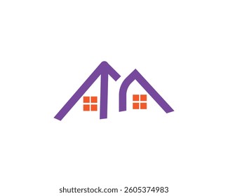 Illustration graphic vector of house building  Symbol Geometric Linear Real estate logo design, home logo design.