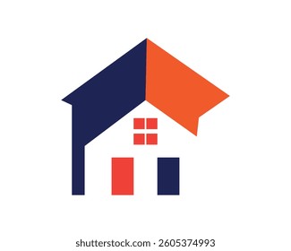 Illustration graphic vector of house building  Symbol Geometric Linear Real estate logo design, home logo design.