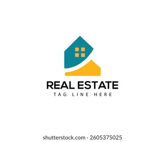 Illustration graphic vector of house building  Symbol Geometric Linear Real estate logo design, home logo design.