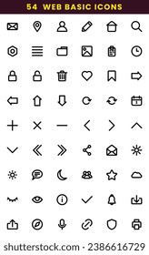 Grafik-Vektorgrafik ist Icon-Pack für einfache Web-Symbole. perfekt für Web-Icon, Banner, Flyer oder jedes Design.