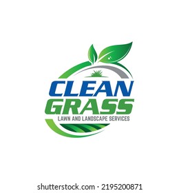 Illustration graphic vector of lawn care, landscape services, grass concept logo design template