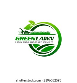 Illustration graphic vector of lawn care, landscape services, grass concept logo design template