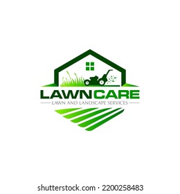 Illustration graphic vector of lawn care, landscape services, grass concept logo design template