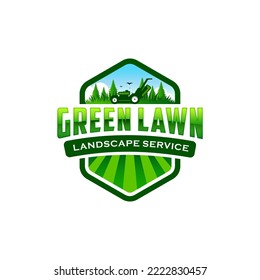 Illustration graphic vector of lawn care, landscape services, grass concept logo design template