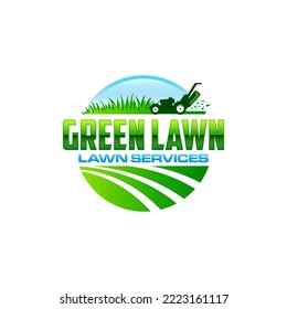 Illustration graphic vector of lawn care, landscape services, grass concept logo design template