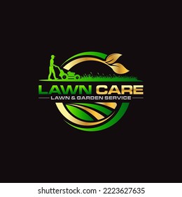 Illustration graphic vector of lawn care, landscape services, grass concept logo design template