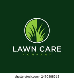 Illustration Graphic Vector of Lawn Care, Landscape Services, Grass Concept Logo Design Template