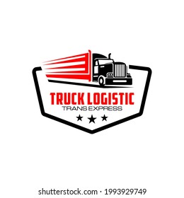 Illustration grafische Vektorgrafik von Logistik- und Lieferfirmenlogo-Design-Vorlage