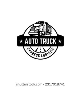 Ilustración vector gráfico de logística y servicios de entrega plantilla de diseño de logotipo de la empresa