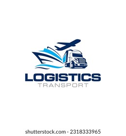 Illustration graphic vector of logistics and delivery services company logo design template