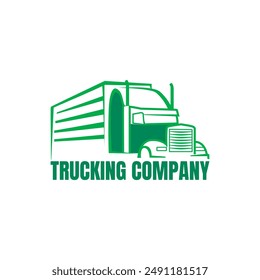 Illustration graphic vector of logistics and delivery company logo design template. Truck logo on white background vector image