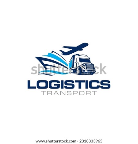 Illustration graphic vector of logistics and delivery services company logo design template