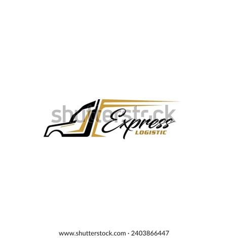 Illustration graphic vector of logistics and delivery services company logo design template