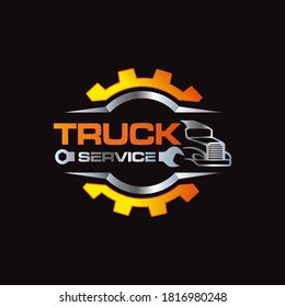 Illustration Graphic Vector Of Logo Design Template For Repair Machine, Equipment, Truck Company