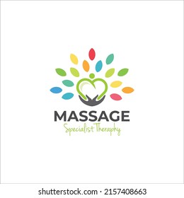 Illustration graphic vector for massage therapy, health care logo design template